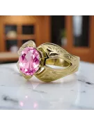 Ametyst 14k żółte złoto Pierścionek Klasyczny Vintage vrc135y